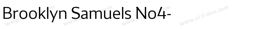 Brooklyn Samuels No4字体转换